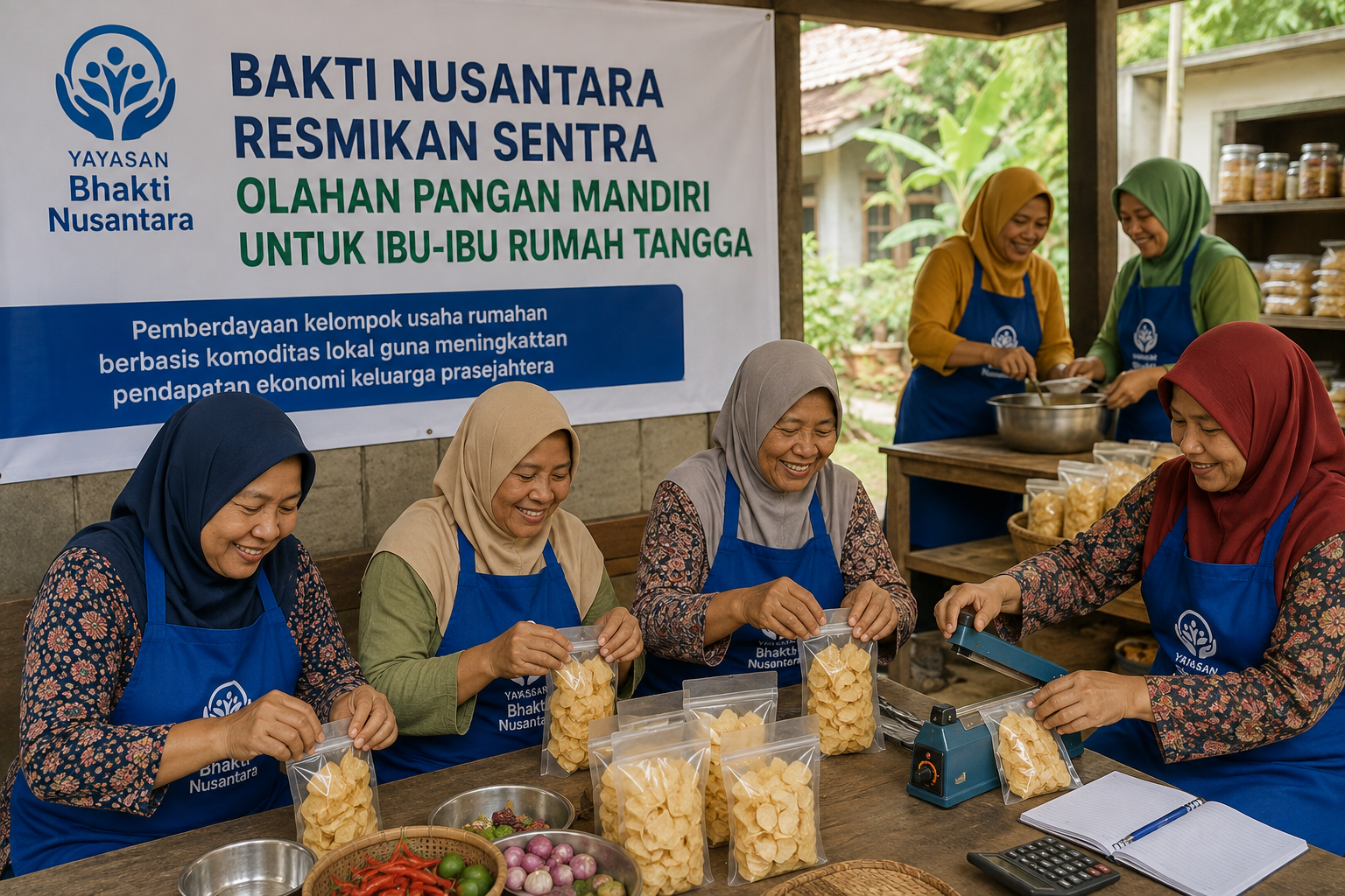 Dokumentasi Peresmian Sentra Olahan Pangan Mandiri untuk Ibu-Ibu Rumah Tangga